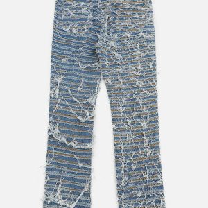 edgy knife wash jeans with a youthful urban twist 8351
