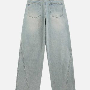 edgy multi slit jeans for a bold y2k streetwear look 4256