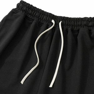 edgy ripped drawstring shorts youthful urban appeal 2177