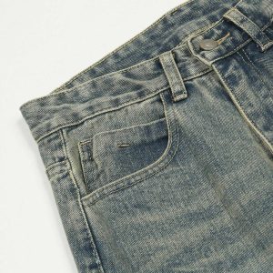 edgy ripped tassel jeans youthful & bold streetwear staple 3988