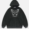 edgy washed skeleton butterfly hoodie   y2k streetwear gem 3097