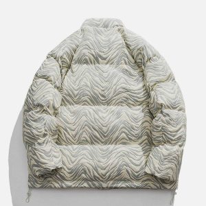embossed zebra coat winter chic & bold pattern statement 4403