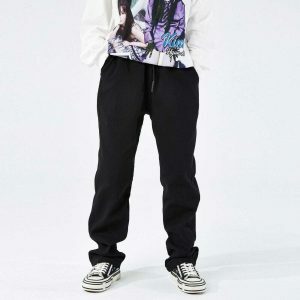 embroidered letter pants chic & urban streetwear 3009