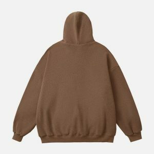 embroidered polar fleece hoodie   chic & cozy streetwear 4705