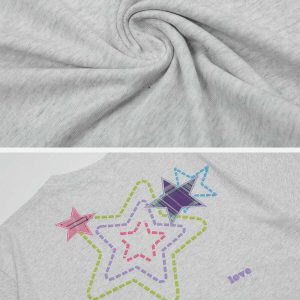 embroidered star tee   youthful foam design & chic 8887