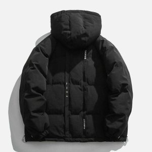 exclusive printed label winter coat urban & chic design 3580