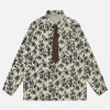 floral long sleeve shirt   chic & youthful trendsetter 6904