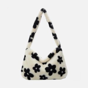 floral pattern shoulder bag chic & vibrant accessory 7011