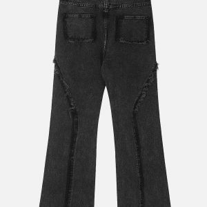 fringe washed jeans edgy & retro denim 1130