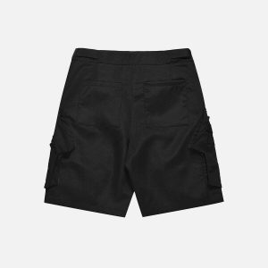 functional multi pocket shorts sleek urban utility wear 2803