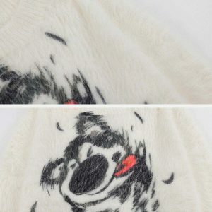 fuzzy dog sweater   edgy & retro streetwear 6574