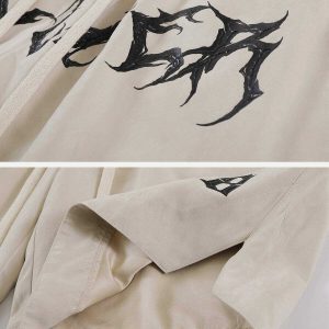 gothic alphabet shorts youthful & edgy streetwear staple 7465