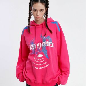 gothic oversized hoodie   edgy & youthful urban style 1743