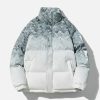 gradient braided coat winter elegance & dynamic style 2265