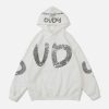 graffiti print hoodie youthful & edgy streetwear icon 8680