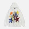graffiti star hoodie colorful & youthful streetwear icon 8377