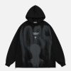 graphic print faded hoodie   urban chic & youthful edge 4695