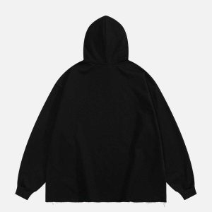 graphic print faded hoodie   urban chic & youthful edge 7532