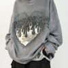 heart of thorns flame hoodie suede & edgy design 3460