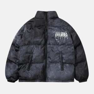 hip hop oversize padded jacket youthful oversized padded jacket hip hop vibe 3532