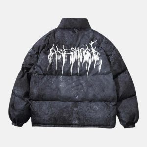 hip hop oversize padded jacket youthful oversized padded jacket hip hop vibe 4262