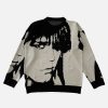 iconic american street portrait sweater   urban & youthful 5473