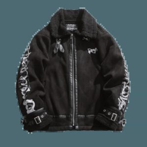 iconic bom black jacket   sleek urban streetwear essential 4664