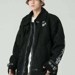 iconic bom black jacket   sleek urban streetwear essential 7583