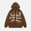 iconic cartoon alphabet hoodie youthful & trendy design 5866