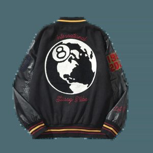 iconic eight number baseball jacket youthful streetwear 8192
