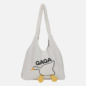 iconic gaga goose embroidered bag   youthful & crafted 7110