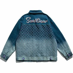 iconic gradient denim jacket youthful & crafted style 5283