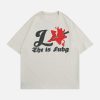 iconic knife star tee youthful letter print design 7005