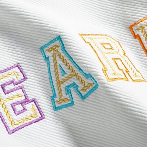 iconic monogram embroidered sweatshirt   custom crafted 4710