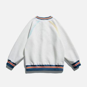 iconic monogram embroidered sweatshirt   custom crafted 6488