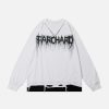 iconic patchwork chain sweatshirt urban & edgy design 2260