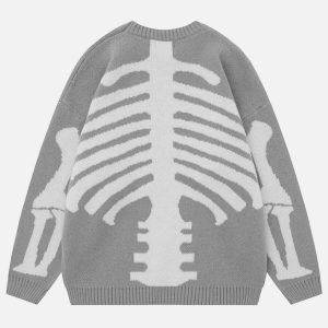 iconic skeleton jacquard sweater   urban & trendy fit 2017