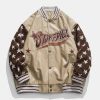 iconic star graphic varsity jacket   youthful & urban style 7076