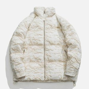 iconic stereoscopic pattern coat winter chic & bold 5219