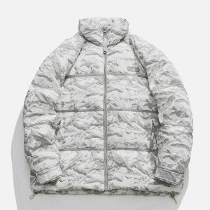 iconic stereoscopic pattern coat winter chic & bold 7838