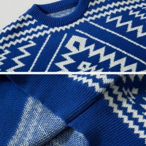 iconic totem graphic sweater youthful & dynamic design 6889