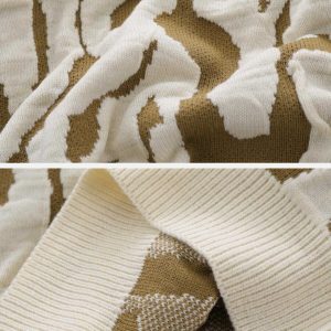 iconic zebra jacquard sweater dynamic print & style 3198