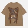 inked butterfly t shirt youthful & dynamic design 1175