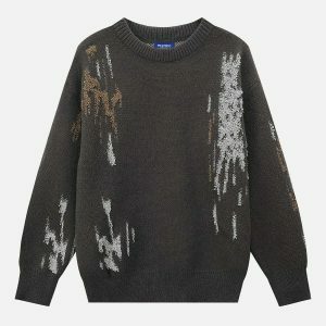 irregular distressed sweater urban edge 1937