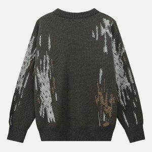 irregular distressed sweater urban edge 4454