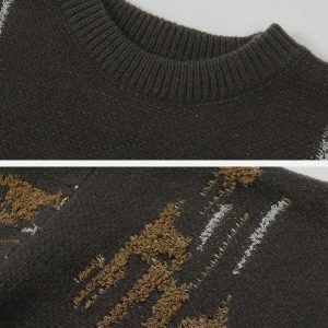irregular distressed sweater urban edge 4455