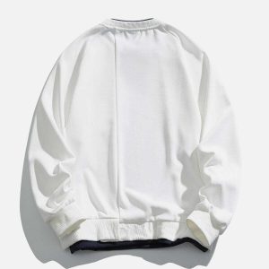 irregular hem sweatshirt edgy & trendy streetwear 6716