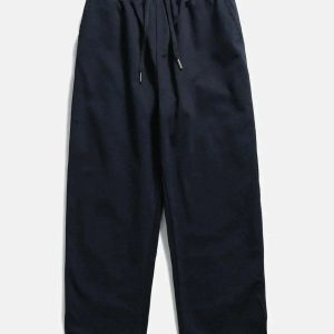 irregular pocket pants   sleek design meets urban utility 6552