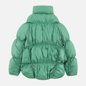 irregular split pleat coat   winter chic & dynamic style 5661