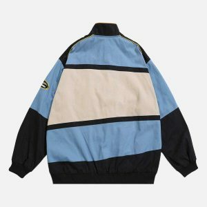 japanese girl graphic racing jacket   edgy & retro streetwear 7998